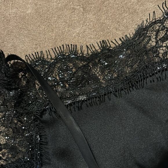 Bailey 44 Black Lace-Trim Chloe Camisole Size L/ NWT Made in USA - Picture 3 of 9